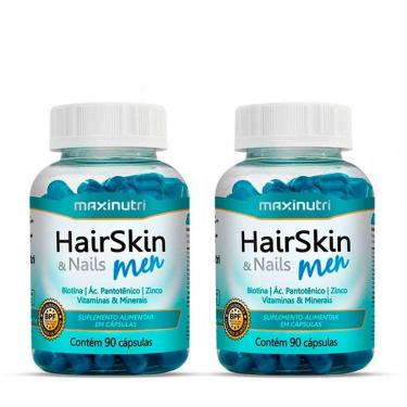Imagem de Kit 02 HairSkin Men com 90 Capsulas Maxinutri-Unissex