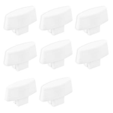 Imagem de 8 Botões de Substituição para Dimmer, Botões de Interruptor Luz Não Universais Botõe Substituição para Interruptor Luz Compatíveis com Lutron Glyder(Branco)