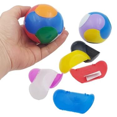 Imagem de Conjunto com 10 Brinquedos Infantis para Lembrancinha de Festa - Brindes, Prendas Divertidas para Sacolinha SurpresaKit Brinquedo Nacional para Crianças (10 Bolas Mágicas G Quebra-Cabeça 3D)