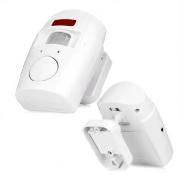 Imagem de Sensor de Movimento PIR com Fio, Detector de Presença Automático, Branco, para Sistemas de Alarme e Segurança Residencial, Alimentação DC