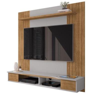 Imagem de Painel TV Suspenso Bechara 55" Ipanema Cinamomo Off White - BECHARA MÓ