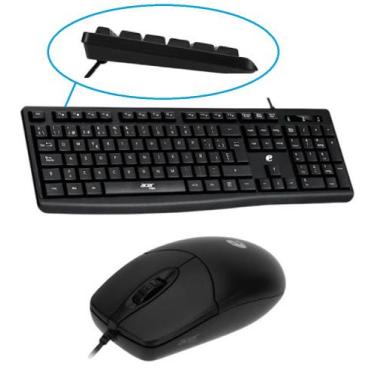 Imagem de Kit Teclado e Mouse Óptico Com Fio Para Computador Escritório ACER Pre