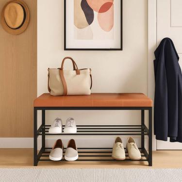 Imagem de Sapateira Assento Banco Organizador 2 Andares Hall Entrada