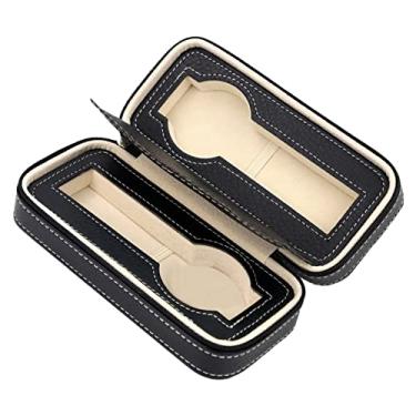 Imagem de Generic Caixa de Relógio, Organizador Portátil de Armazenamento de Relógio, Elegante, Antiderrapante para Loja de (2 slots)