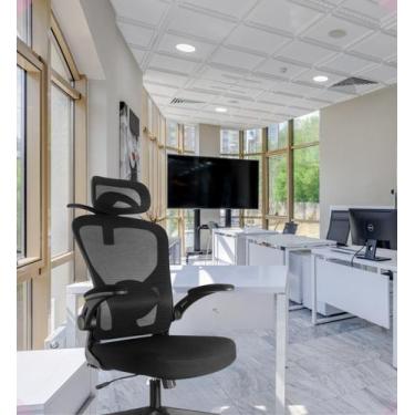 Imagem de Cadeira de Escritório Giratória Ajustável Ergonômica Linha ErgoComfort