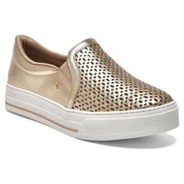 Imagem de Tênis Feminino Via Marte Slip On Metalizado Napa 027-035-06-Feminino