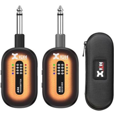 Imagem de Sistema de guitarra sem fio Xvive A58 5,8 GHz com transmissor Sunburst