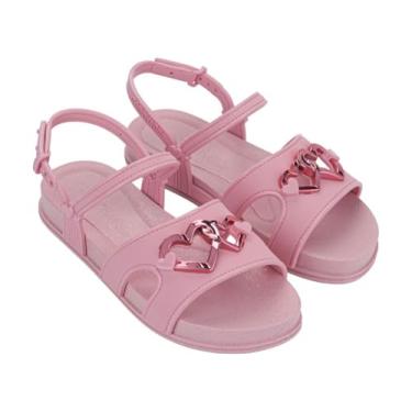 Imagem de Sandália Infantil Menina Grendha Bela Elos de Amor Rosa Ou Preta (Rosa, BR, Criança de 4 a 8 anos, Numérico, 30)