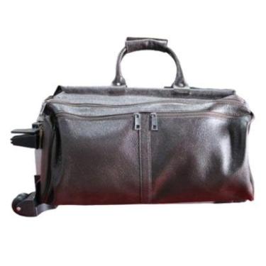 Imagem de MALA DE VIAGEM GRANDE C/ CARRINHO 53 CAFE 231 CF-Feminino