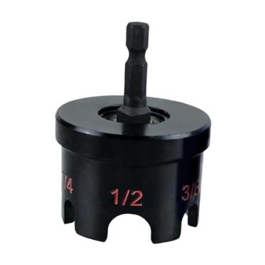 Imagem de Ｂｅｓｇａ Adaptador para furadeira de porcas para hastes roscadas de 1/4", 3/8" e 1/2" - Remoção rápida e versátil de porcas parafusos para, Preto