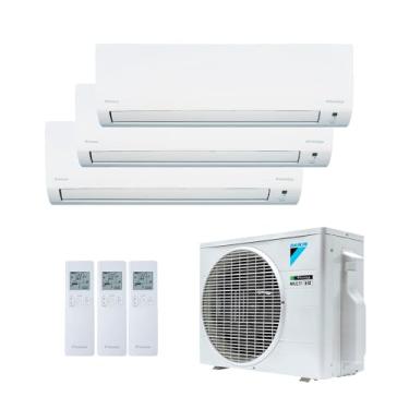 Imagem de Ar Condicionado Tri Split Inverter Daikin 18.000 Btus (3x Evap 9.000) Quente e Frio 220v