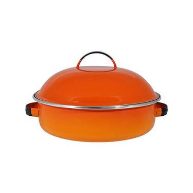 Imagem de Fritadeira 26 Esmaltada Laranja degradê - 4000 ml - Ewel