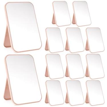 Imagem de IANFAN 12 peças de espelhos de festa de spa para festa do pijama suprimentos de festa rosa acessórios para festa do pijama espelho de maquiagem para festas do pijama lembrancinhas de aniversário