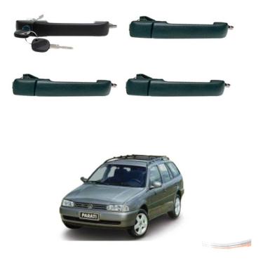 Imagem de Kit 4 Maçanetas Externas Preto Gol Parati G2 96 A 01 4 Ptas - Un / 4 [f103]