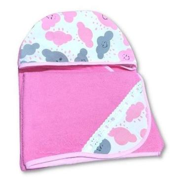 Imagem de Toalha de Banho Bebê Dupla Camada 100% Algodão - Mãe e Filho Enxovais 