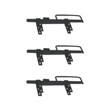 Imagem de Kit 3 Trincos Cavalo Com Alça Portão Porteira Em Aço 370Mm