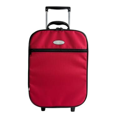 Imagem de Mala de viagem bordo 10Kg padrão Anac forrada e resistente (Vermelho)