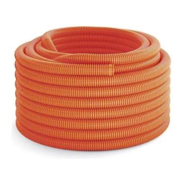Imagem de Eletroduto Flexível Corrugado Pvc Laranja 1" Antichama