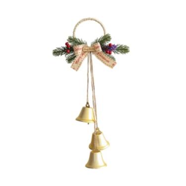 Imagem de Fenteer Sino de Natal Decorativo, Sinos Decorativos para Festa de Natal, Pingente Charmoso para Lareira, Ouro