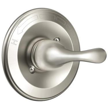 Imagem de iMRCMW Substituição para Classic 13/14 Series T13020 Kit de acabamento de função única, alça de chuveiro compatível com válvula de chuveiro Delta série R10000 (cartucho não incluído), níquel escovado