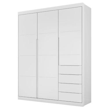 Imagem de Guarda Roupa Infantil Blenda Branco Acetinado - Phoenix Baby