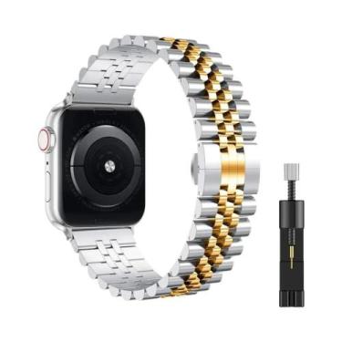 Imagem de Pulseira De Aço Inoxidável Para Apple Watch Ultra 49mm 45mm 41mm 44mm 