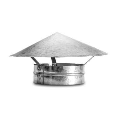Imagem de Chapéu de Chaminé para Churrasqueira - Coifa de Proteção contra Chuva, Vento e Folhas para Fogão(150MM)
