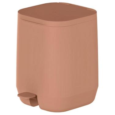 Imagem de Lixeira Cozinha Banheiro 6L Ou Aura Com Pedal Marrom