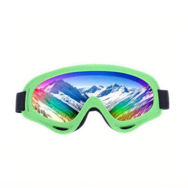Imagem de ZQtyf Óculos de esqui – Óculos de proteção UV ajustáveis Offroad, óculos de snowboard para motocicleta, quadriciclo, para jovens, homens, mulheres, crianças, meninos ou meninas (verde)