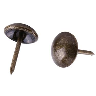 Imagem de SPYMINNPOO Tachas Material de Ferro Pregos Decorativos Estilo Vintage para Móveis, Tamanhos Variados 100 PCS Unhas Lisas de Ameixa Quadradas Margaridas para Cesta de sofá Tambor de Artesanato