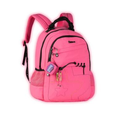 Imagem de Mochila Luluca De Costas Escolar Juvenil Viagem Meninas Rosa