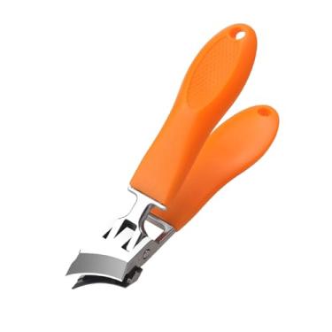 Imagem de Cortadores de unhas anti-respingos, grandes, espessos, rígidos, especiais, alicates diagonais, tesouras de unhas, ferramentas de manicure domésticas (amarelo)