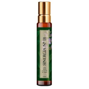Imagem de Perfume Sinergia 18 - Lima, Sálvia Sclarea, Cedro 10Ml - Essência Do B