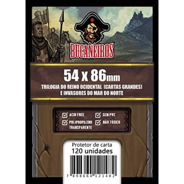 Imagem de Sleeve Customizado para Trilogia do Reino Ocidental/Trilogia do Sul do Tigre (Cartas Grandes)/Invasores do Mar do Norte/WAR (54 x 86)