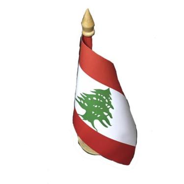 Imagem de Bandeira De Mesa Do Líbano - Mundo Das Bandeiras