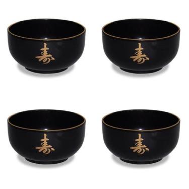 Imagem de Kit 4 Tigela Japonesa Udonbati Médio Bowl Cozinha 14X7,5Cm - AC
