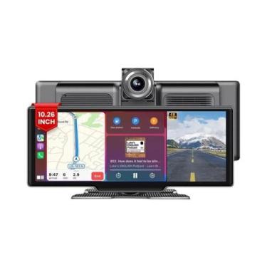 Imagem de Câmera Veicular 4K Com Dupla Lente, Tela Sensível Ao Toque De 10,26 Po