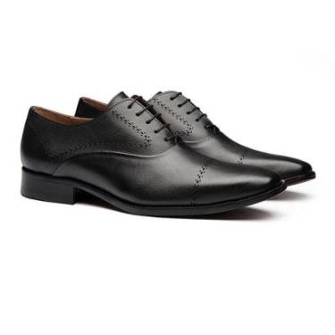 Imagem de Sapato Derby Social Masculino Jaguar Preto Samello-Masculino