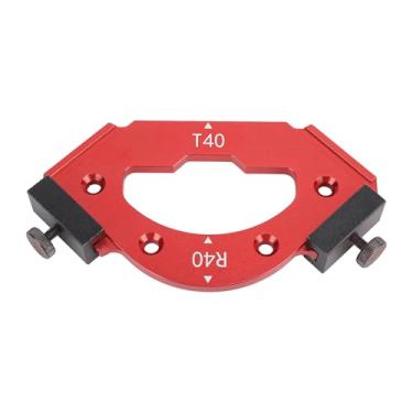 Imagem de Garosa Modelo de Chanfro de Raio R40 T40, Gabarito de Corte de Canto de Liga de Alumínio para Projetos de Marcenaria, Corte de ângulo Chanfrado Interno e Externo