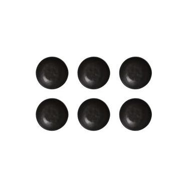 Imagem de Conjunto de Cumbucas Porto Brasil Orgânico Preto Matte 520ml - 6 Peças