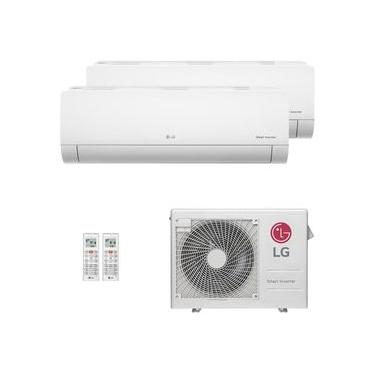 Imagem de Ar-Condicionado Multi Split Inverter LG 24.000 (1x Evap HW 9.000 + 1x Evap HW 18.000) Quente/Frio 220V