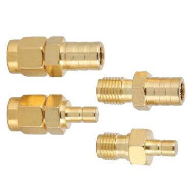 Imagem de Cryfokt Adaptador RF 4 Tipos Conjunto de para Antena de Rádio de Carro DAB, Desempenho Estável para Antenas, Cabos Coaxiais, Rádios Amadores 4 Pacotes