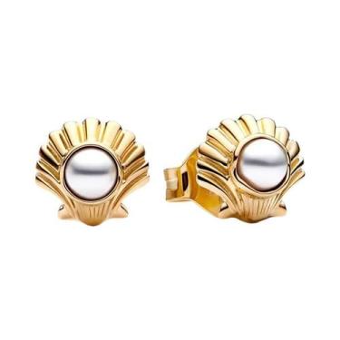 Imagem de Brincos De Argola Em Prata 925 Com Coração, Flor E Concha, Pingente Do