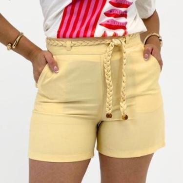 Imagem de Shorts Secia Alfaiataria com Cinto Feminino-Feminino