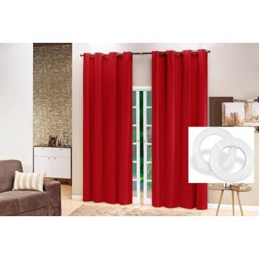 Imagem de Cortina Pvc 2 Partes 100% blackout Para Sala ou Quarto, Cozinha - FILO