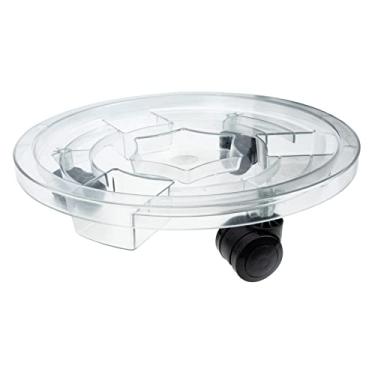 Imagem de Suporte de vaso de flores com rodas Suporte de plantas móvel bandeja de vaso de plantas base de vaso de flores com rodas giratórias bandeja de vaso de flores inferior de vaso de flores suporte de