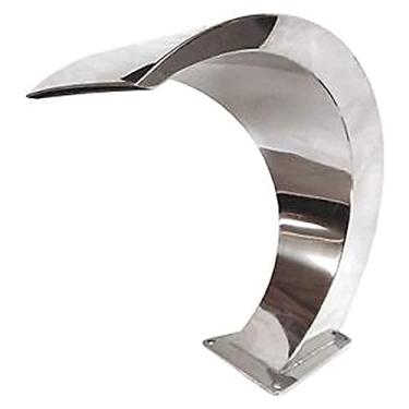 Imagem de Fonte de piscina de aço inoxidável, fonte de cachoeira, para piscinas terrestres, jardim, cachoeiras, ambientes externos, lago, água, característica