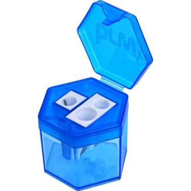 Imagem de Apontador Triplo com Depósito e Tampa 3 Furos Cores Sortidas (display 