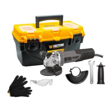 Imagem de Esmerilhadeira Angular Profisional 1000W com Caixa Organizadora de Fer