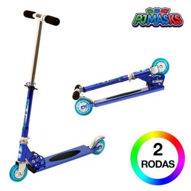Imagem de Patinete Disney PJ Masks 2 Rodas Infantil Azul de Alumínio - DM Radica